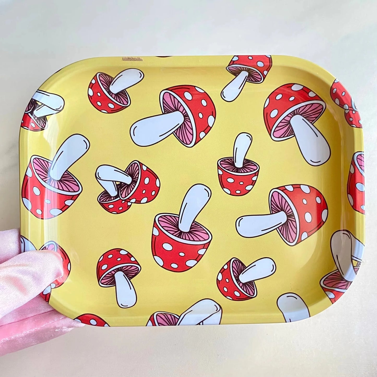 Girly Rolling Tray and Herb Grinder Kit Gilr Gift Two Pieces in One