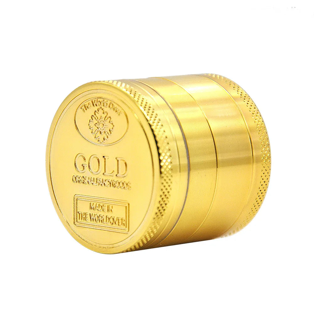 R&R 4 Layer 40mm 50mm 63mm Zinc Alloy Tobacco Grinder Metal Manual Dry Herb Crusher Grinder for Smoking Pipe Accessories Gadgets