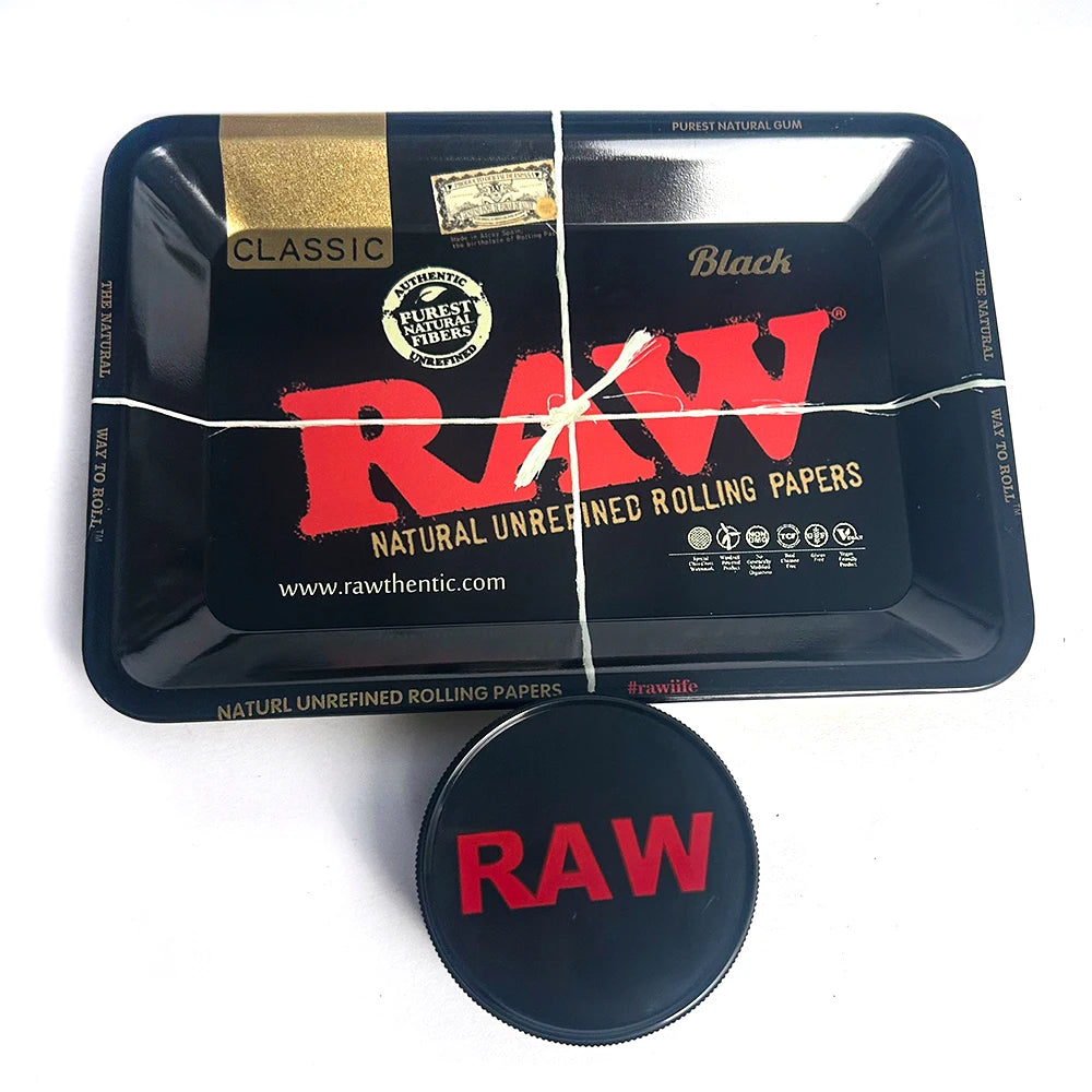 13pcs Smoking Set Herb Tobacco Grinder Metal Rolling Tray With Magnetic Lid Plastic Roller Maker Cone Storage Tube