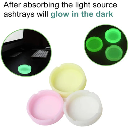 Unbreakable Silicone Ashtray Ash Trays Indoor Silicone Ashtrays Outdoor Ashtrays Portable Small Ashtray Cute Rubber Ashtray