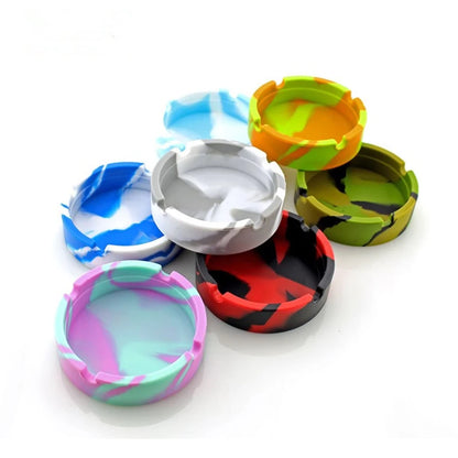 Unbreakable Silicone Ashtray Ash Trays Indoor Silicone Ashtrays Outdoor Ashtrays Portable Small Ashtray Cute Rubber Ashtray