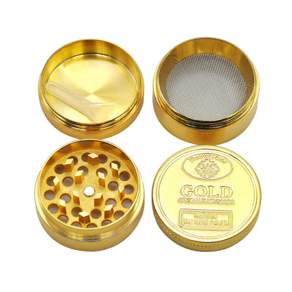 R&R 4 Layer 40mm 50mm 63mm Zinc Alloy Tobacco Grinder Metal Manual Dry Herb Crusher Grinder for Smoking Pipe Accessories Gadgets