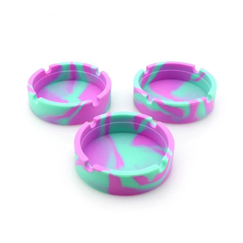 Unbreakable Silicone Ashtray Ash Trays Indoor Silicone Ashtrays Outdoor Ashtrays Portable Small Ashtray Cute Rubber Ashtray