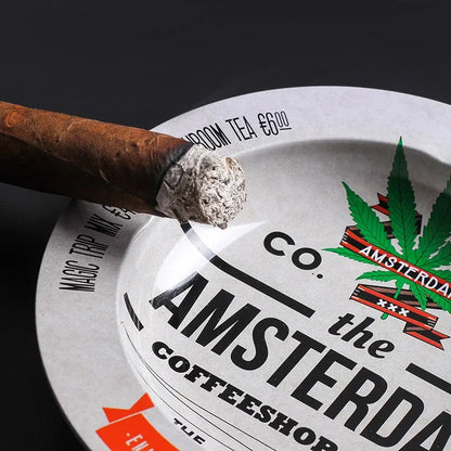Metal Tobacco Herb Rolling Tray Cigarette Paper Rolling Tray Plate Cigar Cigarette Ashtray Discs for Smoke Cigarette Ash Trays