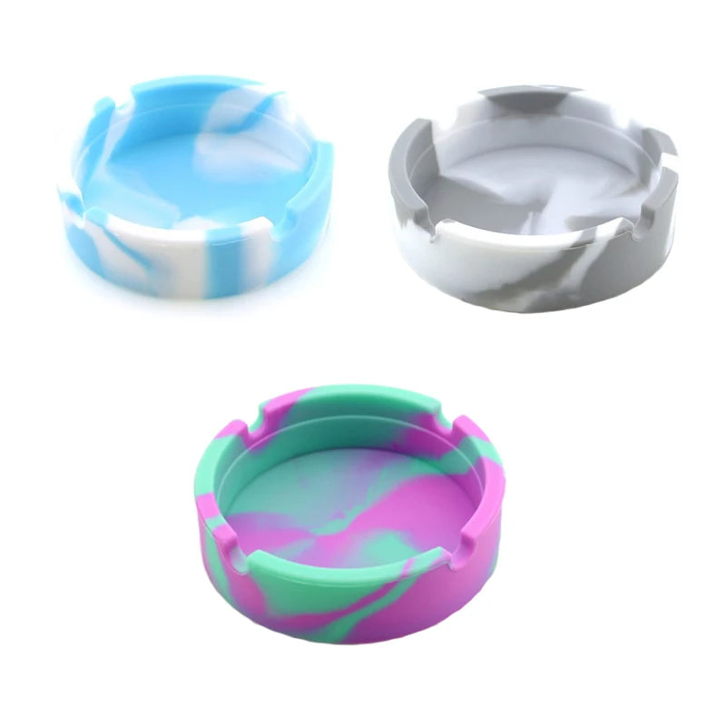 Unbreakable Silicone Ashtray Ash Trays Indoor Silicone Ashtrays Outdoor Ashtrays Portable Small Ashtray Cute Rubber Ashtray