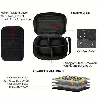 Smell Proof Pouch with Combination Lock Smell Proof Stash Bag for Storage and Travel Gifts for Smokers