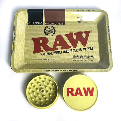 13pcs Smoking Set Herb Tobacco Grinder Metal Rolling Tray With Magnetic Lid Plastic Roller Maker Cone Storage Tube