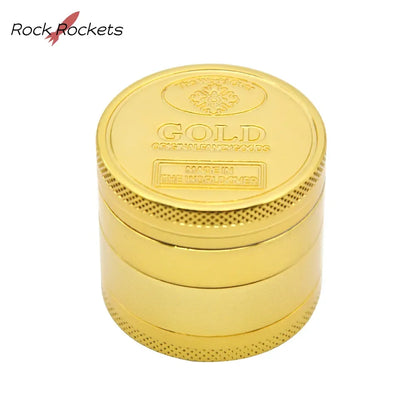 R&R 4 Layer 40mm 50mm 63mm Zinc Alloy Tobacco Grinder Metal Manual Dry Herb Crusher Grinder for Smoking Pipe Accessories Gadgets
