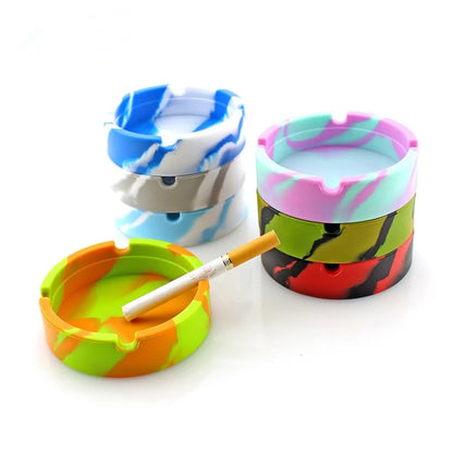 Unbreakable Silicone Ashtray Ash Trays Indoor Silicone Ashtrays Outdoor Ashtrays Portable Small Ashtray Cute Rubber Ashtray